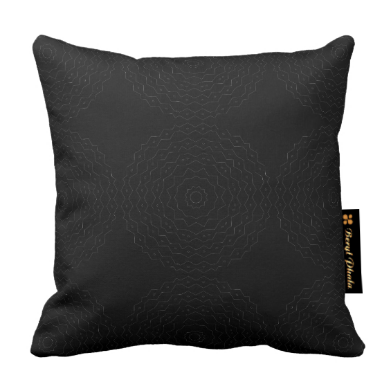 Monochrome Cushion - Small Circles