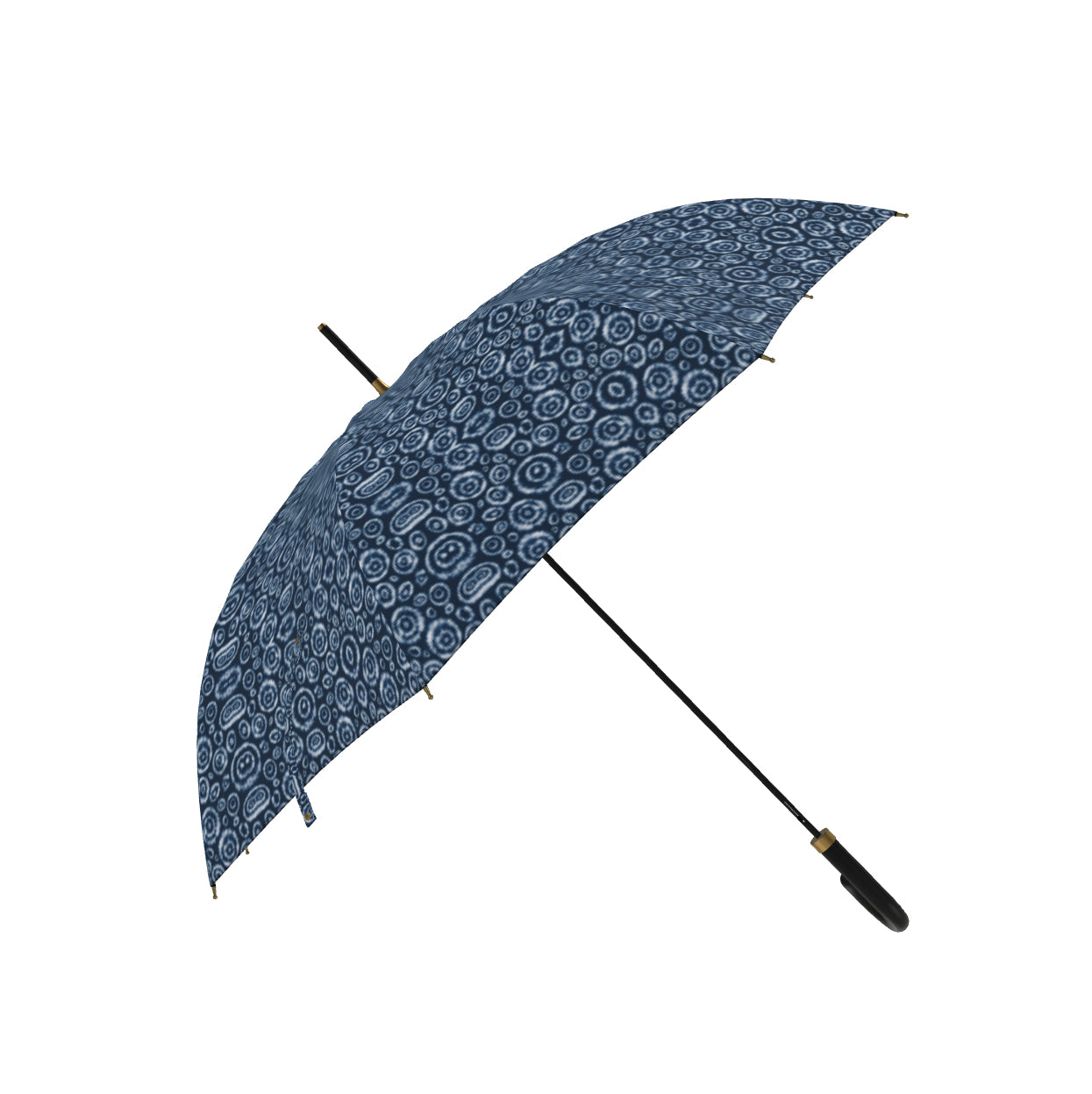 Umbrella Blue Tie Dye Circles Pattern 1