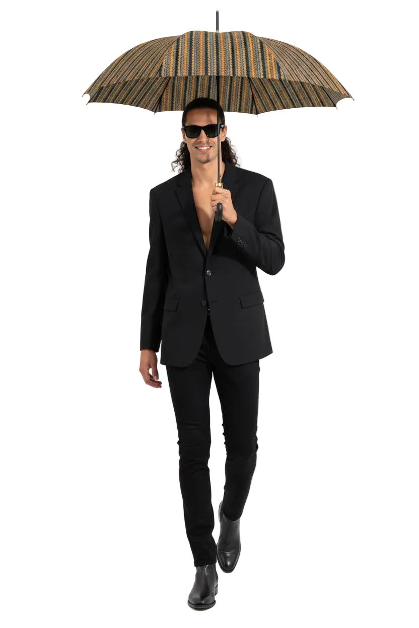 Umbrella Afro Patchwork Print Design 3.1