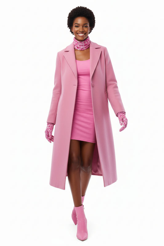 Neck Gaiter Barbie Pink Floral Viva Magenta Abstract Print 2