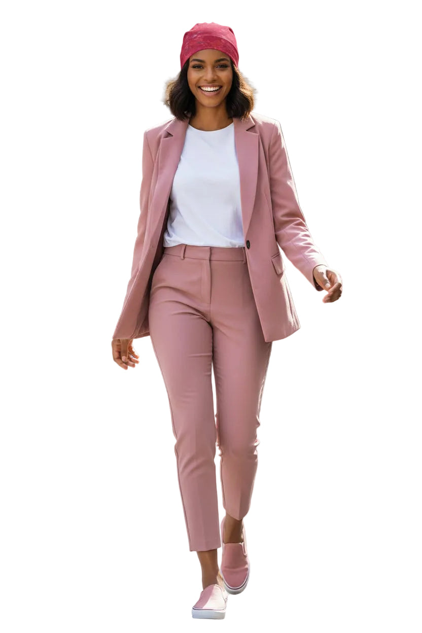 Beanie Viva Magenta Abstract Print Design 15.1