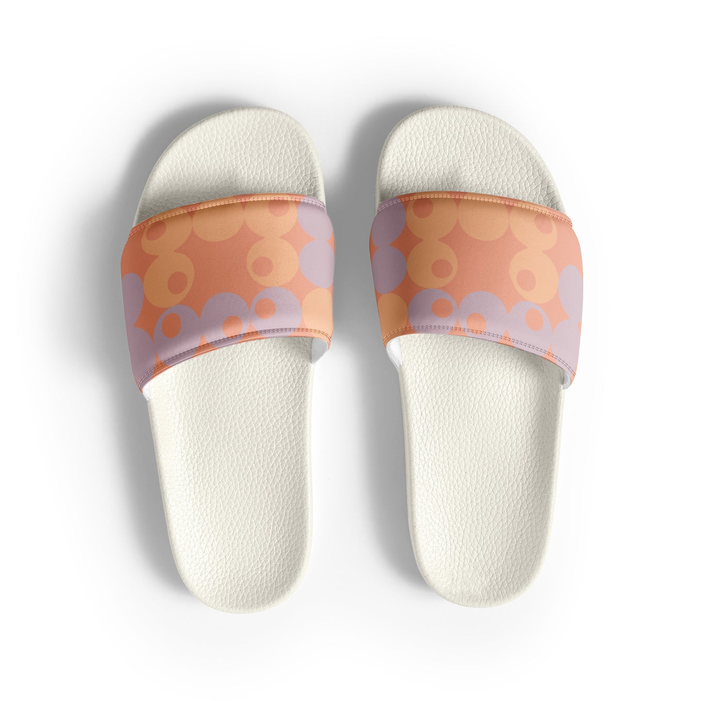 Women's Slides Peach Fuzz Floral Print 11