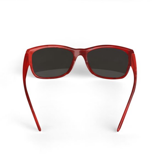 Sunglasses Red Watercolour Print Design KhuKhuZ