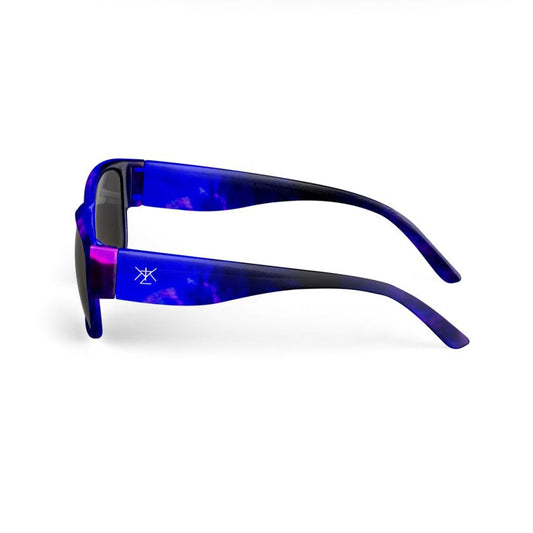 Sunglasses Blue and Pink Watercolour Print Design KhuKhuZ