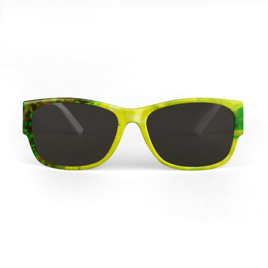Sunglasses Lime Punch Watercolour Print Design KhuKhuZ
