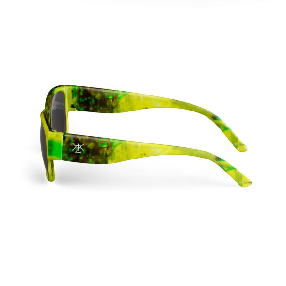 Sunglasses Lime Punch Watercolour Print Design KhuKhuZ