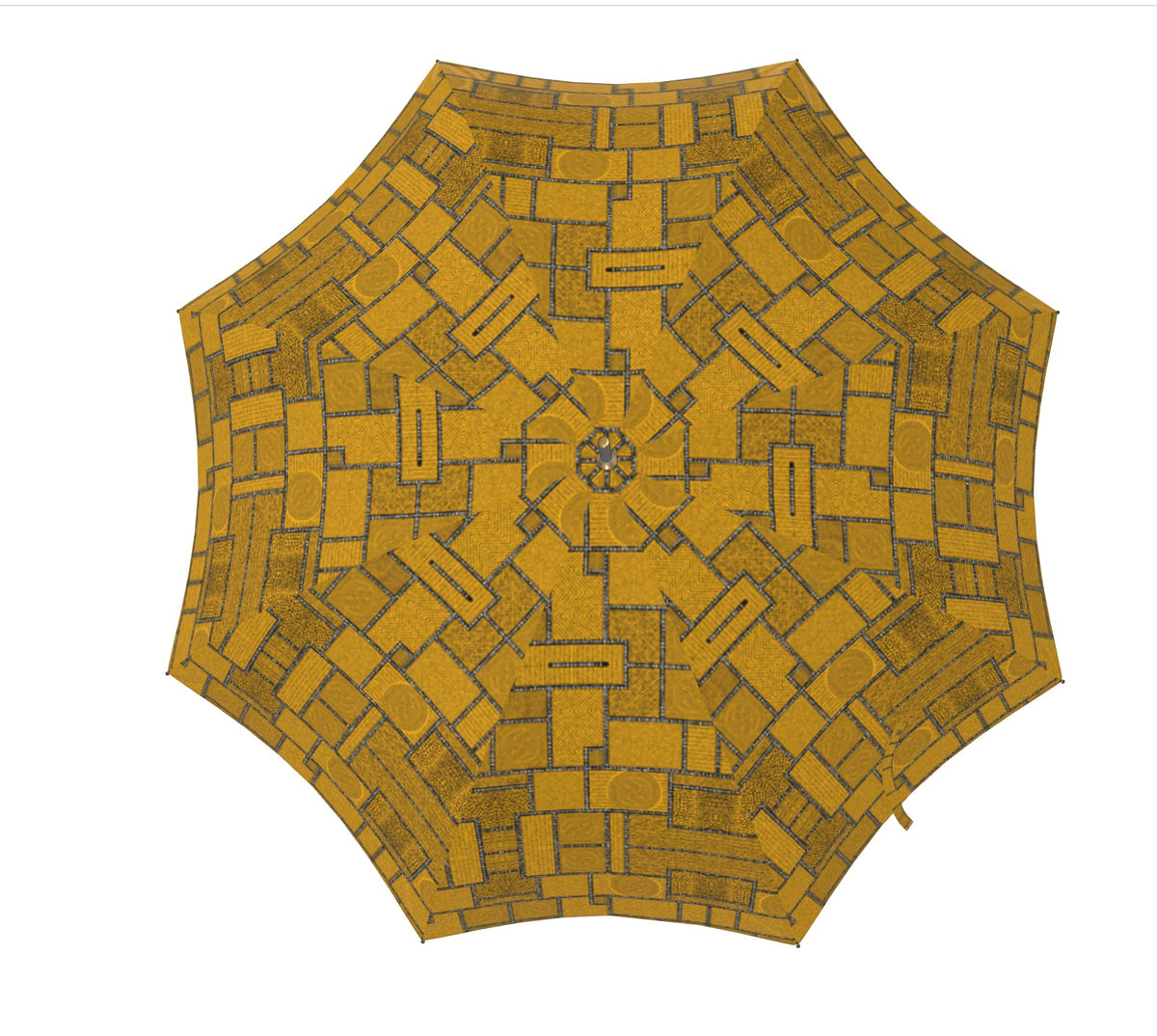 Umbrella Afro Patchwork Print Design 2 KhuKhuZ