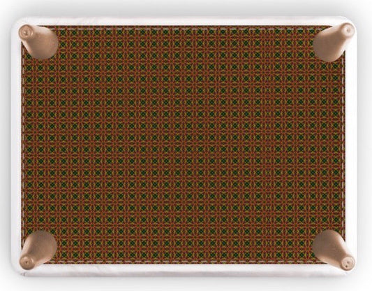 Footstool Energy African Print Diamond Pentagon