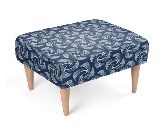 Footstool Indigo BPINT004 BP Interiors and Styling