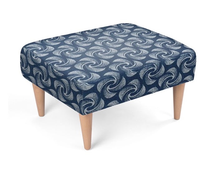 Footstool Indigo BPINT004 BP Interiors and Styling