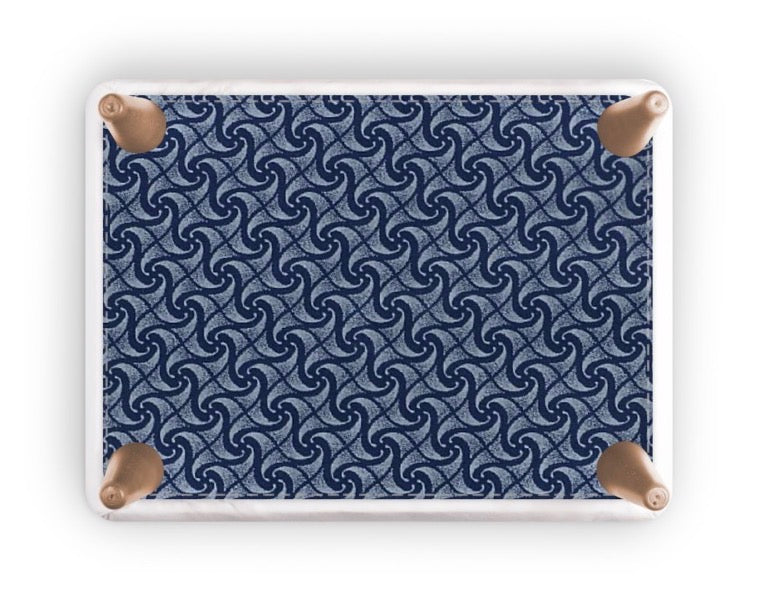 Footstool Indigo BPINT004