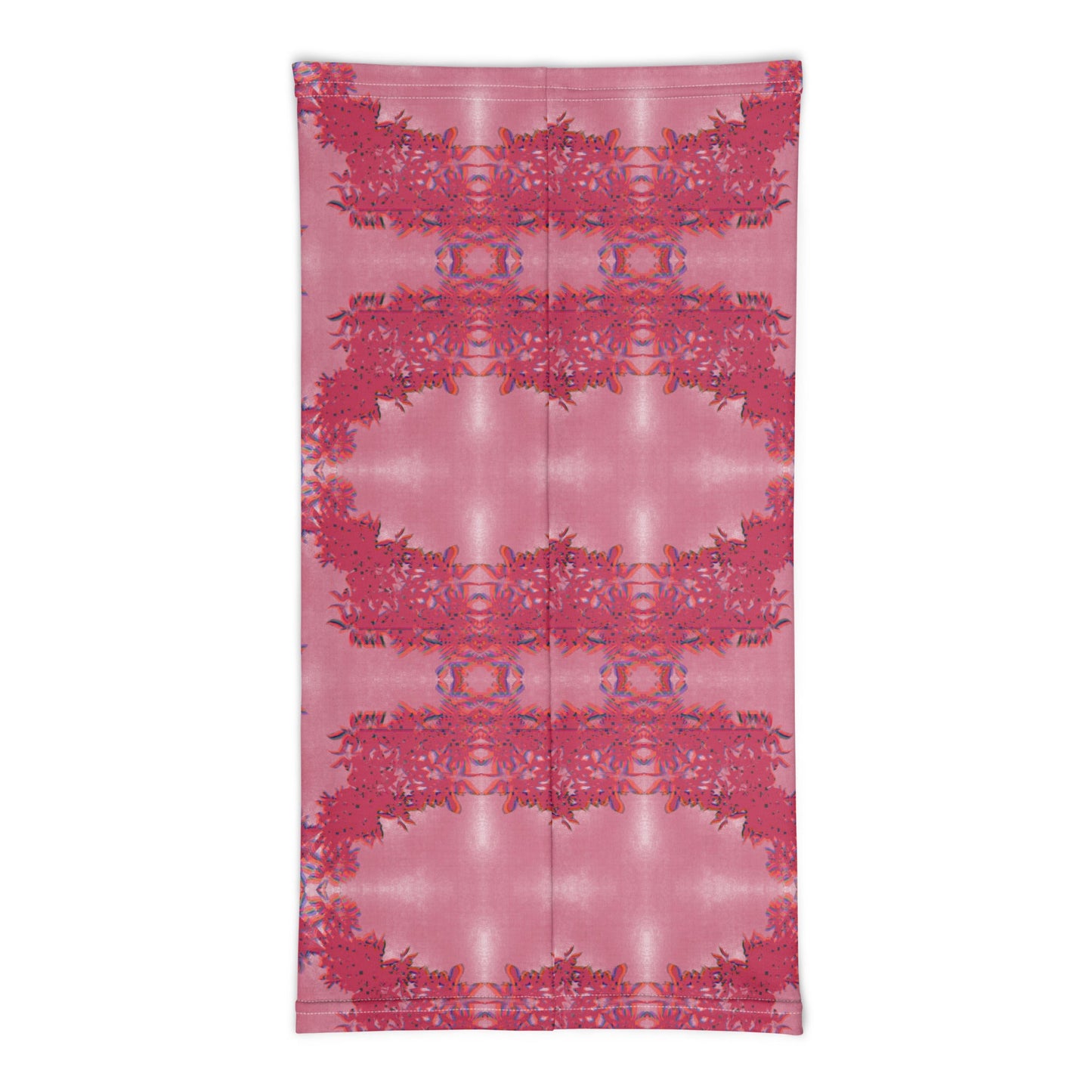 Neck Gaiter Viva Magenta Abstract Print Design 22.1 Metaverse KhuKhuZ
