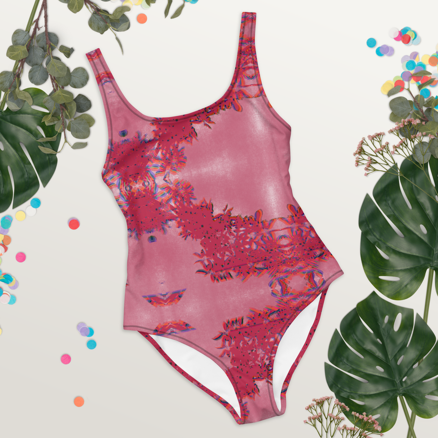 One-Piece Swimsuit VivaMagenta Texture 22 -Metaverse