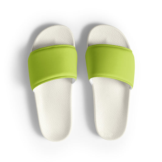 Women's Slides Solid Neon Green