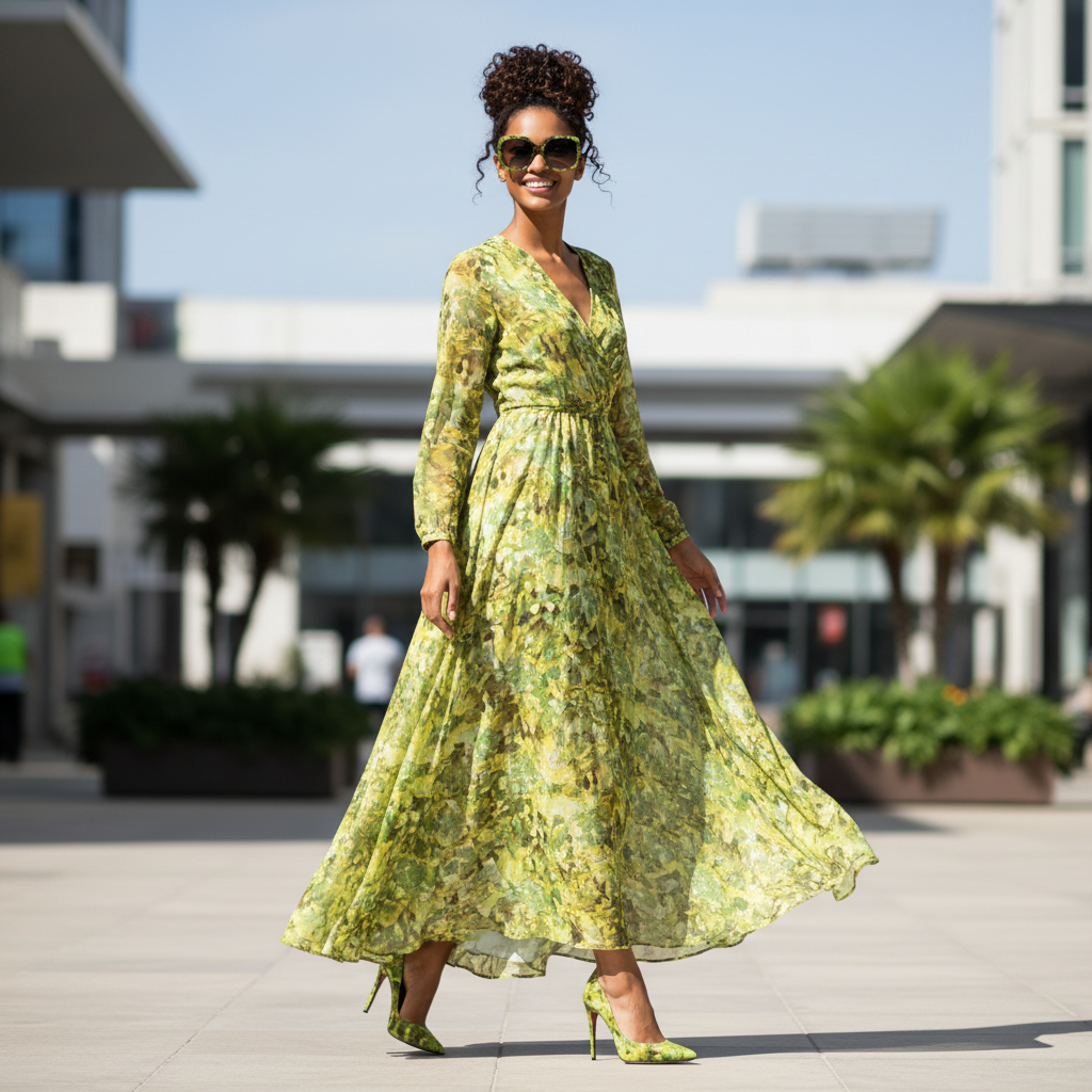 Sunglasses Lime Punch Watercolour Print Design