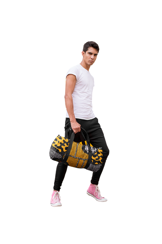 Afro Patchwork Print Design 1 Duffel Bag