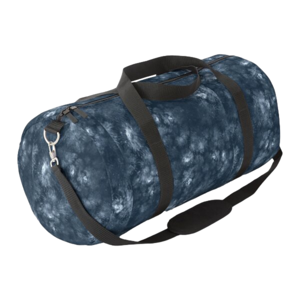 Tie Dye Indigo and White 1 Duffle Bag