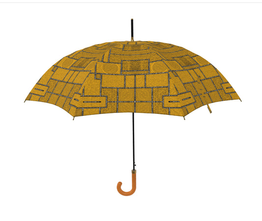 Umbrella Afro Patchwork Print Design 2