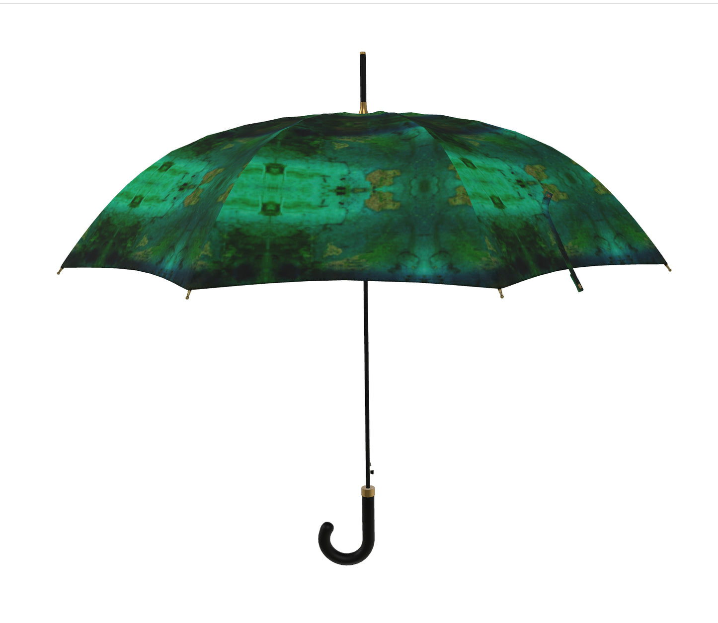 Umbrella Emerald Green & Forest Green Watercolour