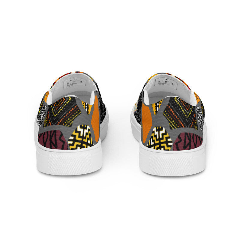 Women’s Afro Print Design 5 Slip Ons