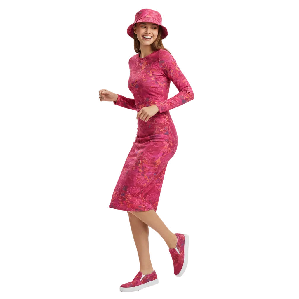Women’s Slip-on Canvas Shoes Viva Magenta Texture 15 Metaverse