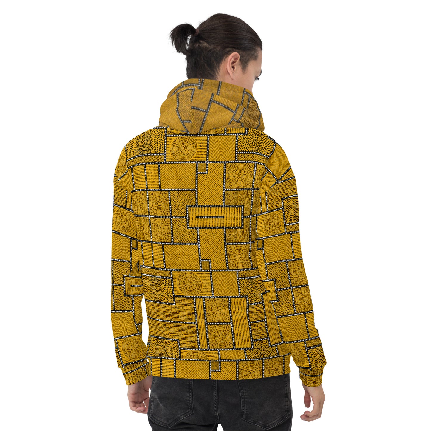 Unisex Hoodie Afro Patchwork Print Design 2.1