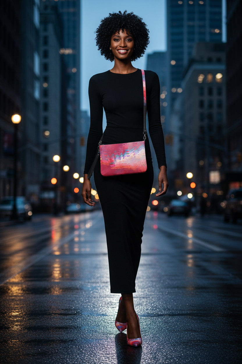 Sling Bag Viva Magenta Pattern 32 Metaverse