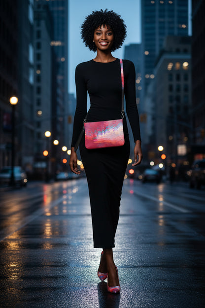 Sling Bag Viva Magenta Pattern 32 Metaverse