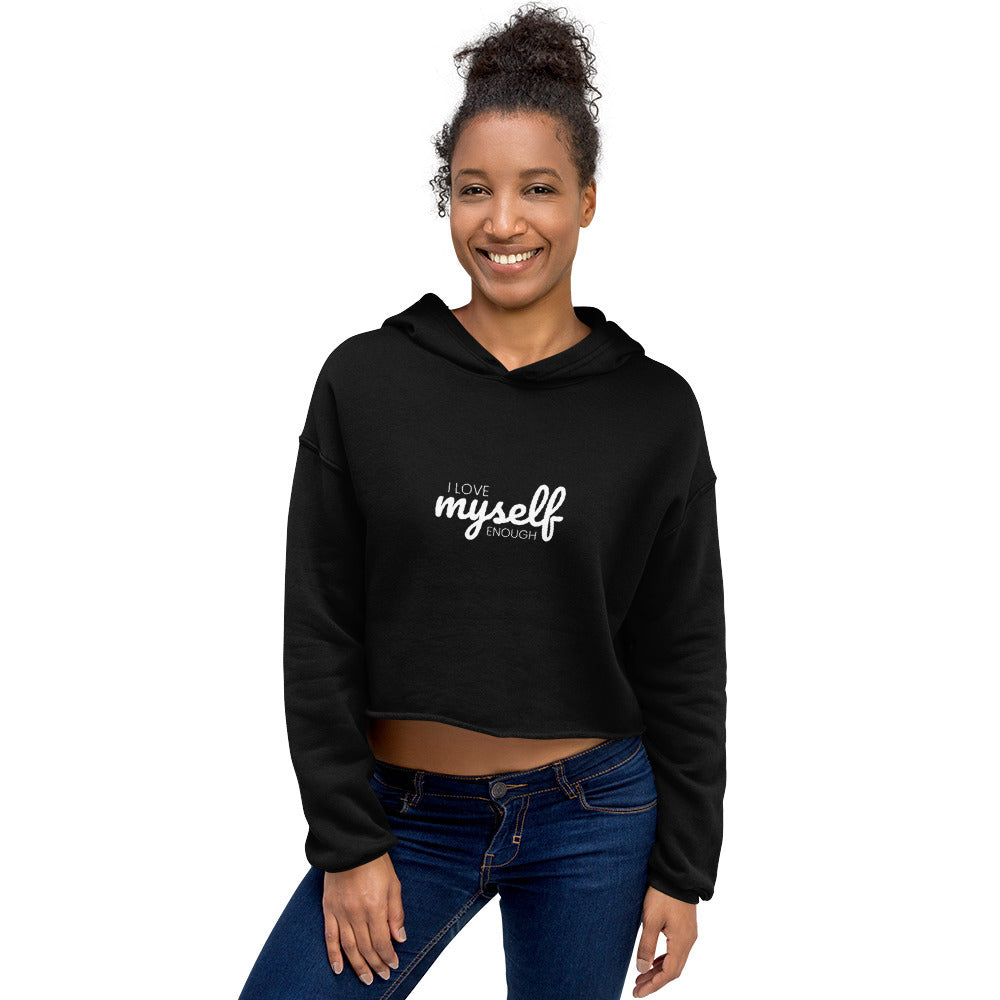 Crop Hoodie Self Love - I Am Enough