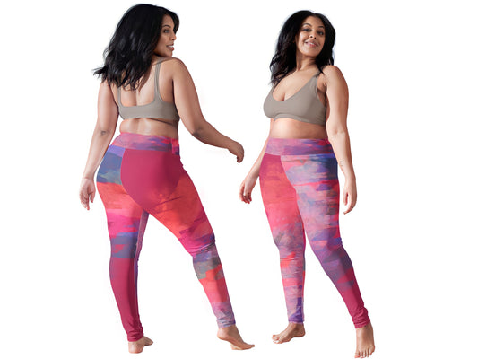 Leggings Viva Magenta Texture 5 Metaverse