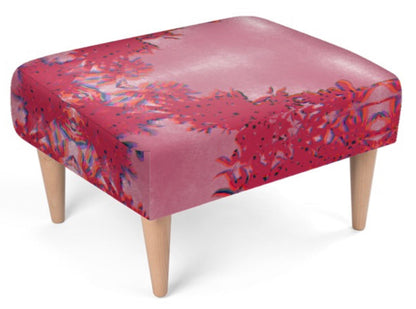 Footstool  Viva Magenta Texture 22 Metaverse