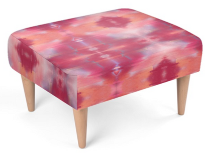 Footstool  Viva Magenta Texture 3 Metaverse
