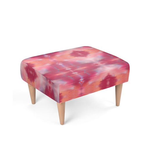 Footstool  Viva Magenta Texture 3 Metaverse