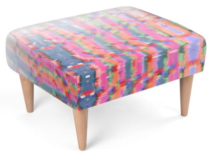 Footstool  Viva Magenta Texture 36 Metaverse