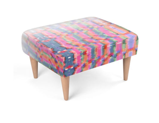 Footstool  Viva Magenta Texture 36 Metaverse