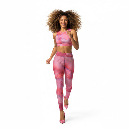 Leggings Viva Magenta Texture 8 Metaverse