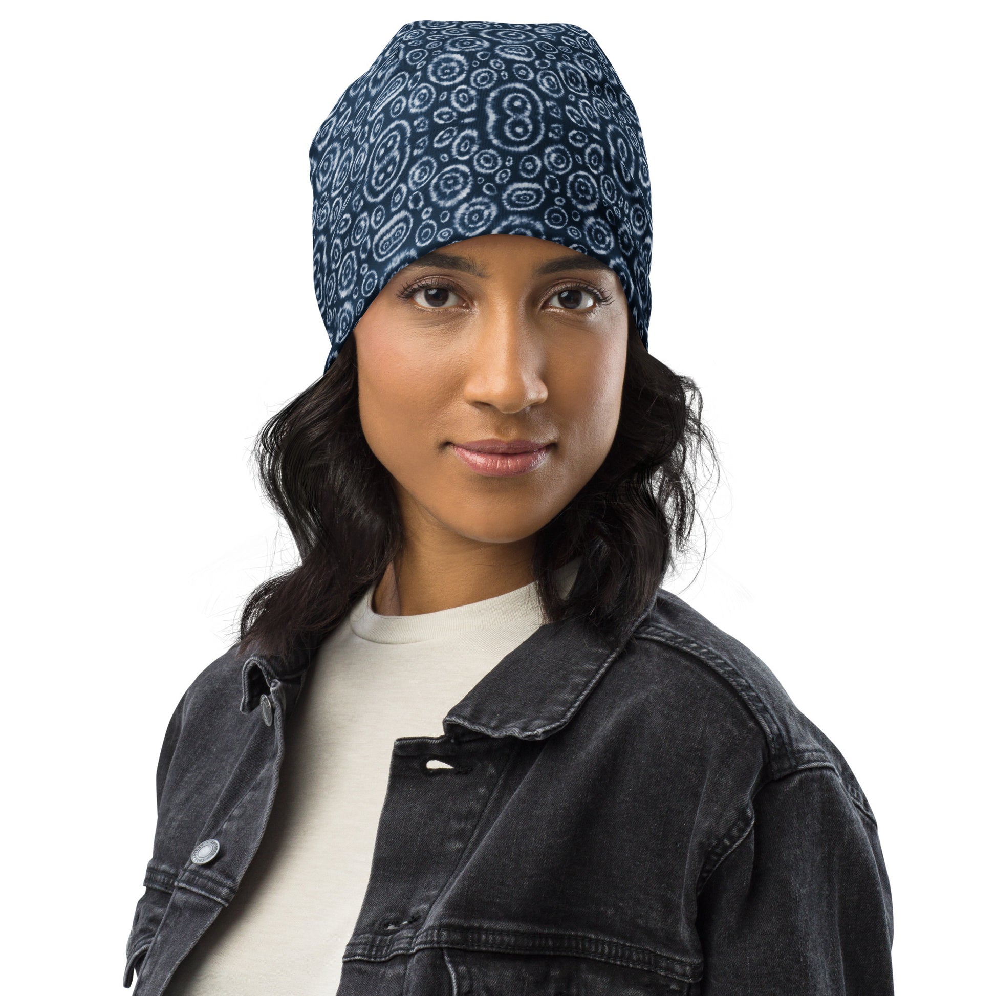 Beanie Hat Tie Dye Print Design 4.1