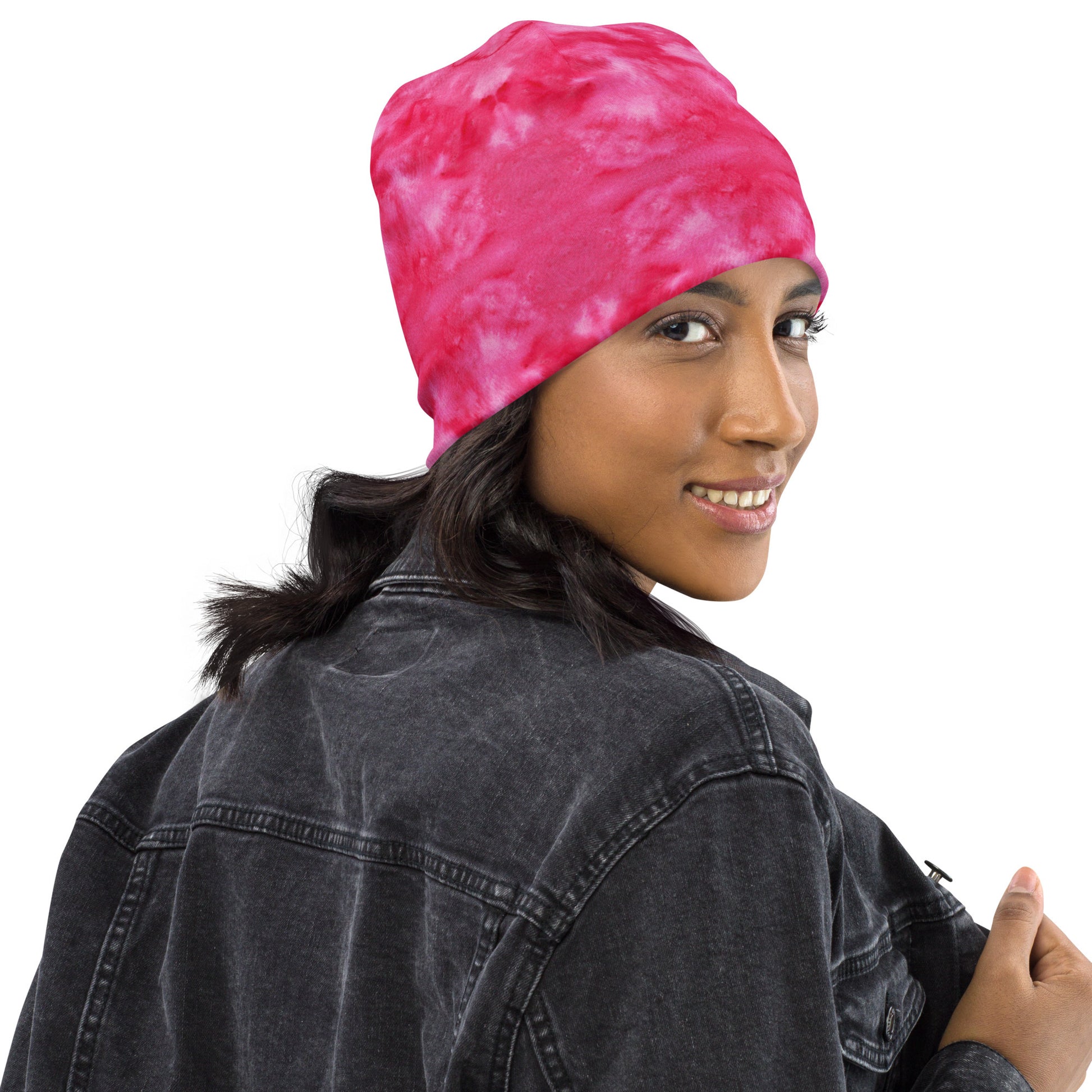 Beanie Barbie Pink Watercolour VM Abstract Print Design 3.1