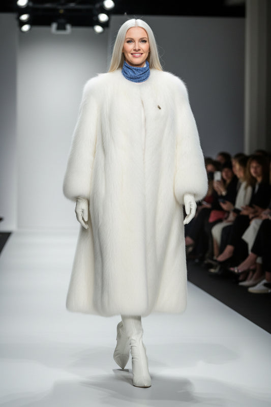 Neck Gaiter African Print Blue and White