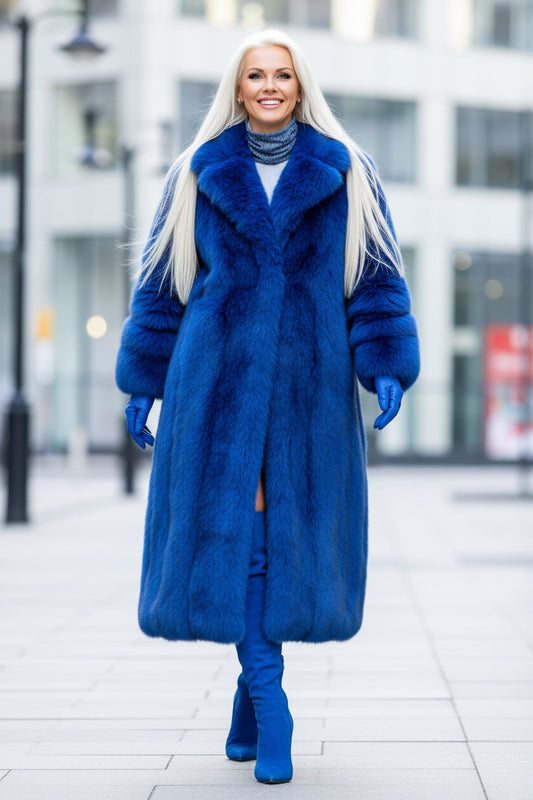 Neck Gaiter African Print Blue and White