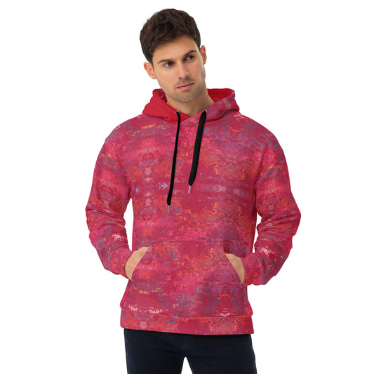 Unisex Hoodie Viva Magenta Pattern 15
