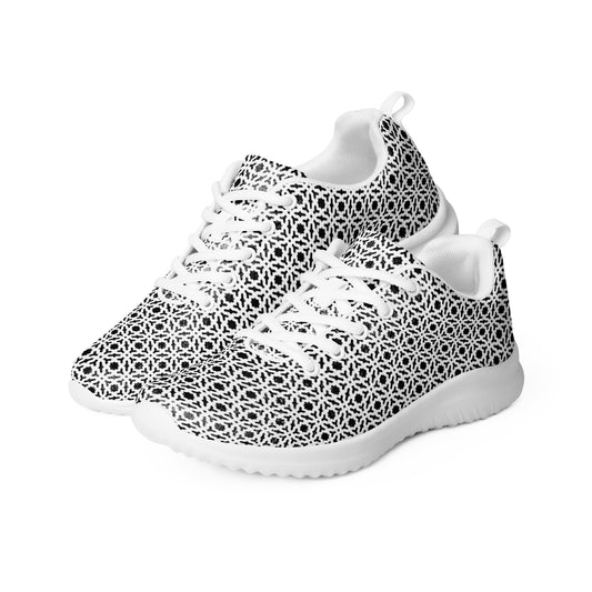 Men’s Athletic Shoes Monochrome Geometry Pattern 5