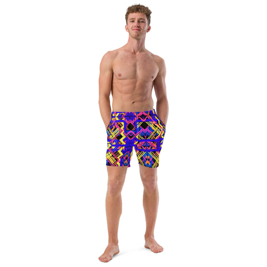 Men’s Recycled Swim Trunks Abstract Print 5