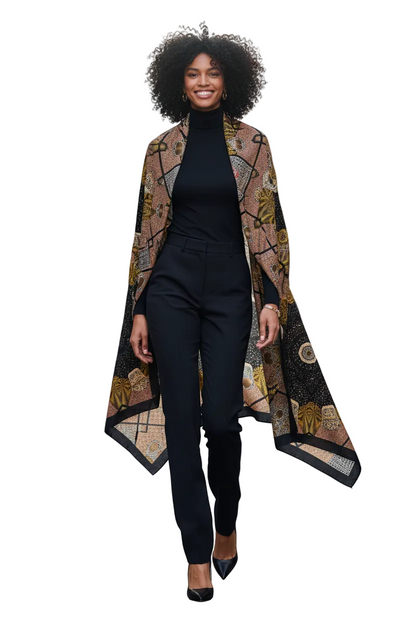 Multi Print with Waves Shoe Scarf2