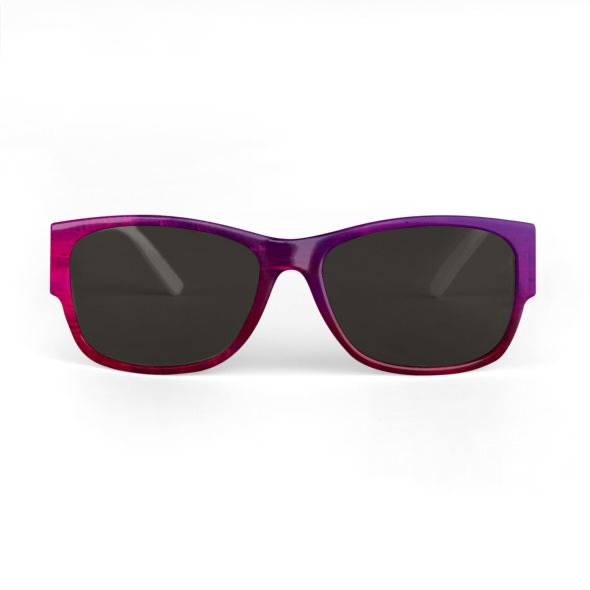 Sunglasses Violet and Red Watercolour Print Design