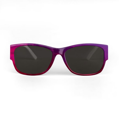 Sunglasses Violet and Red Watercolour Print Design