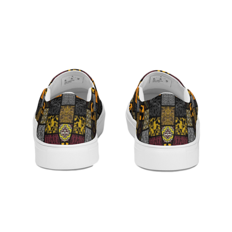 Men’s Afro Print Design 6 Slip Ons