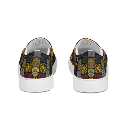 Men’s Afro Print Design 6 Slip Ons