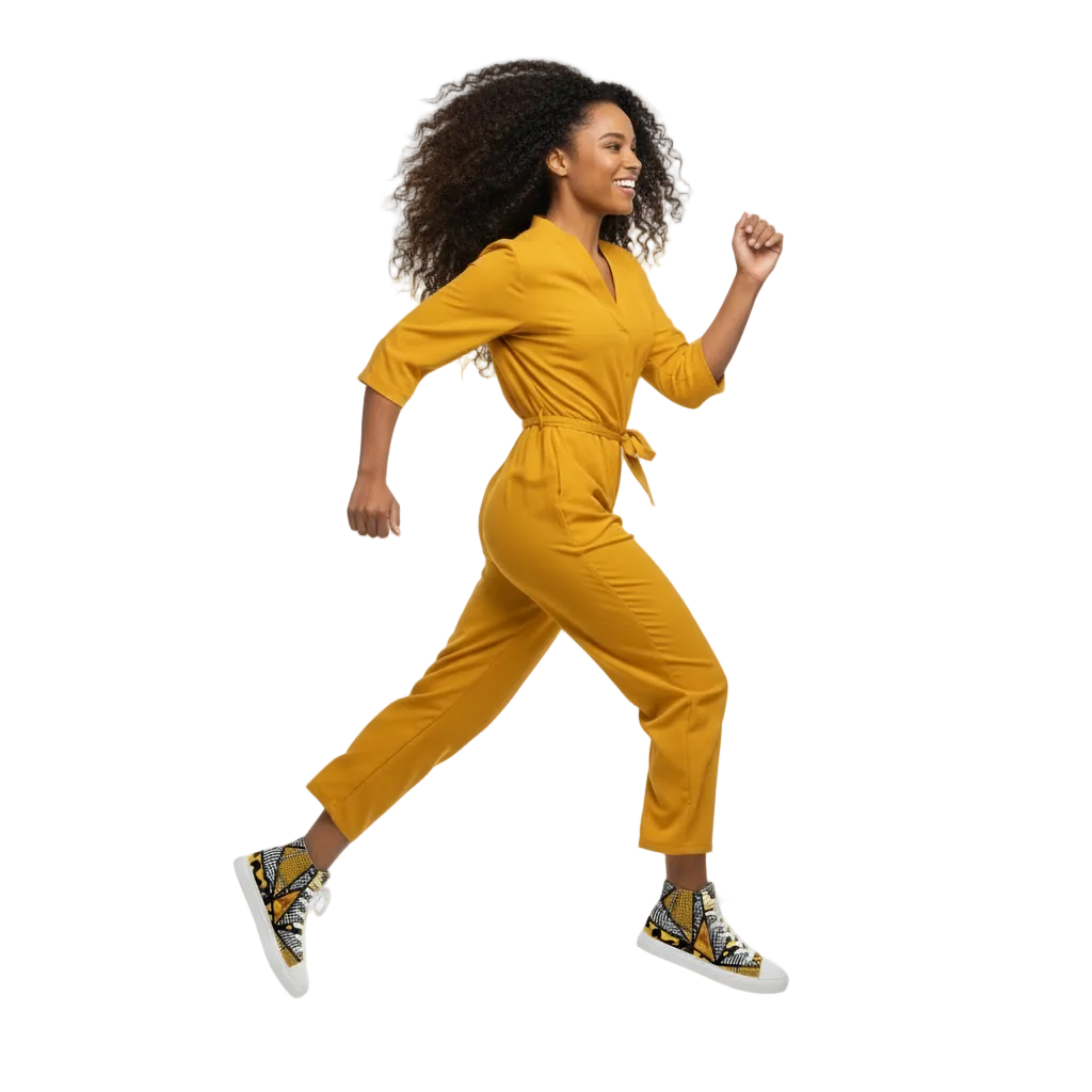 Women’s high top canvas shoes Afro Patchwork Print Design 10