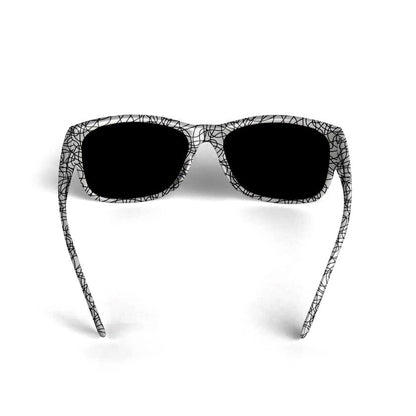 SUNGLASSES BLACK THREAD PRINT DESIGN